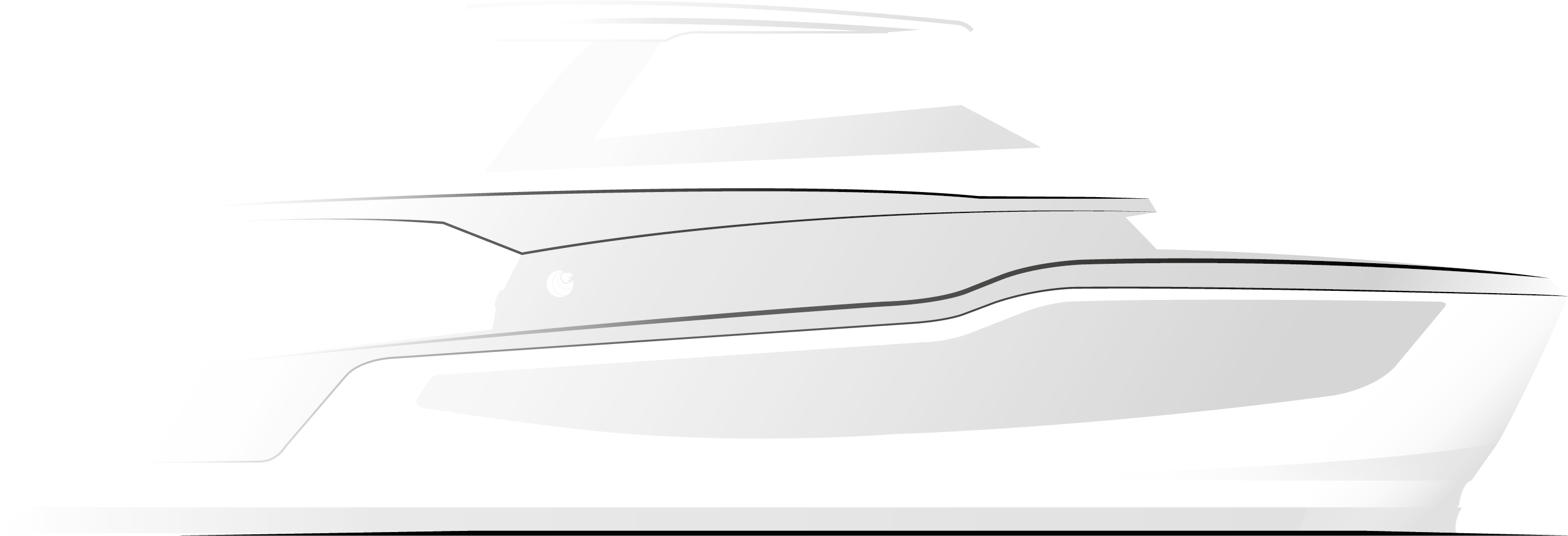 outline of the 50 yacht