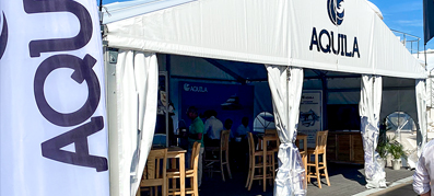 Aquila booth at the Fort Lauderdale International Boat Show
