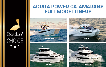 Southern Boating Magazine Readers Choice Aquila Power Catamaran