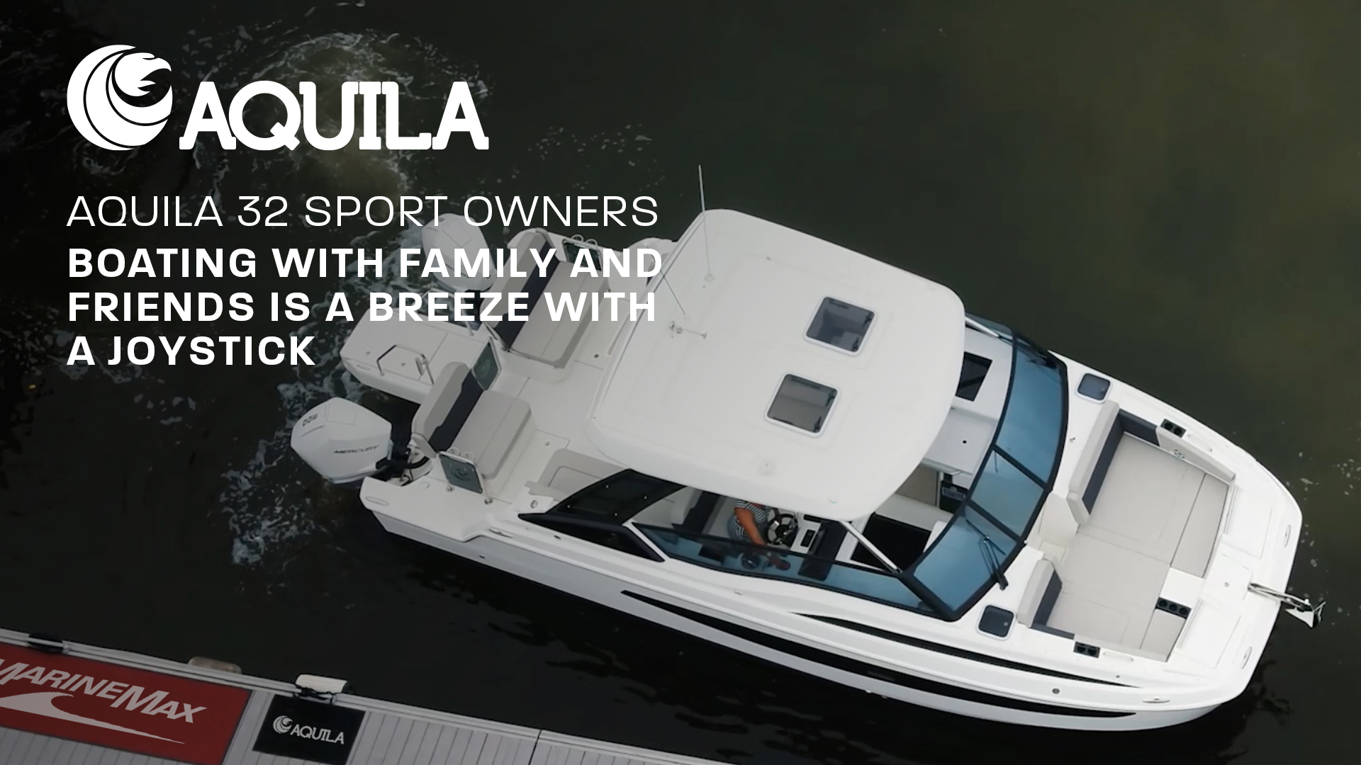 Aquila 32 Sport on the water