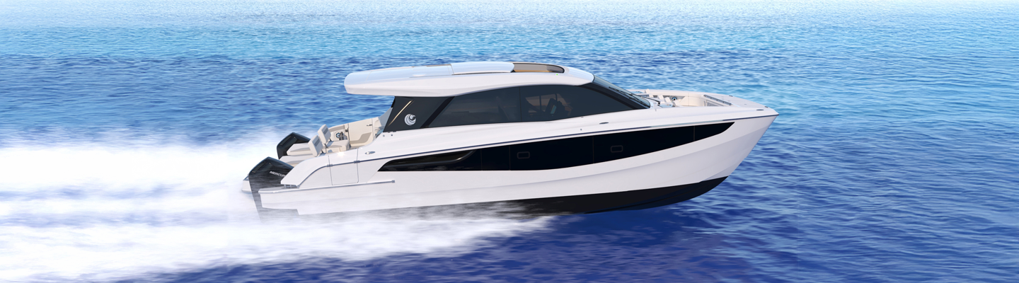 Die Aquila Power Catamarans 42 und 46 Coupé feiern ihr Debüt auf der MIBS